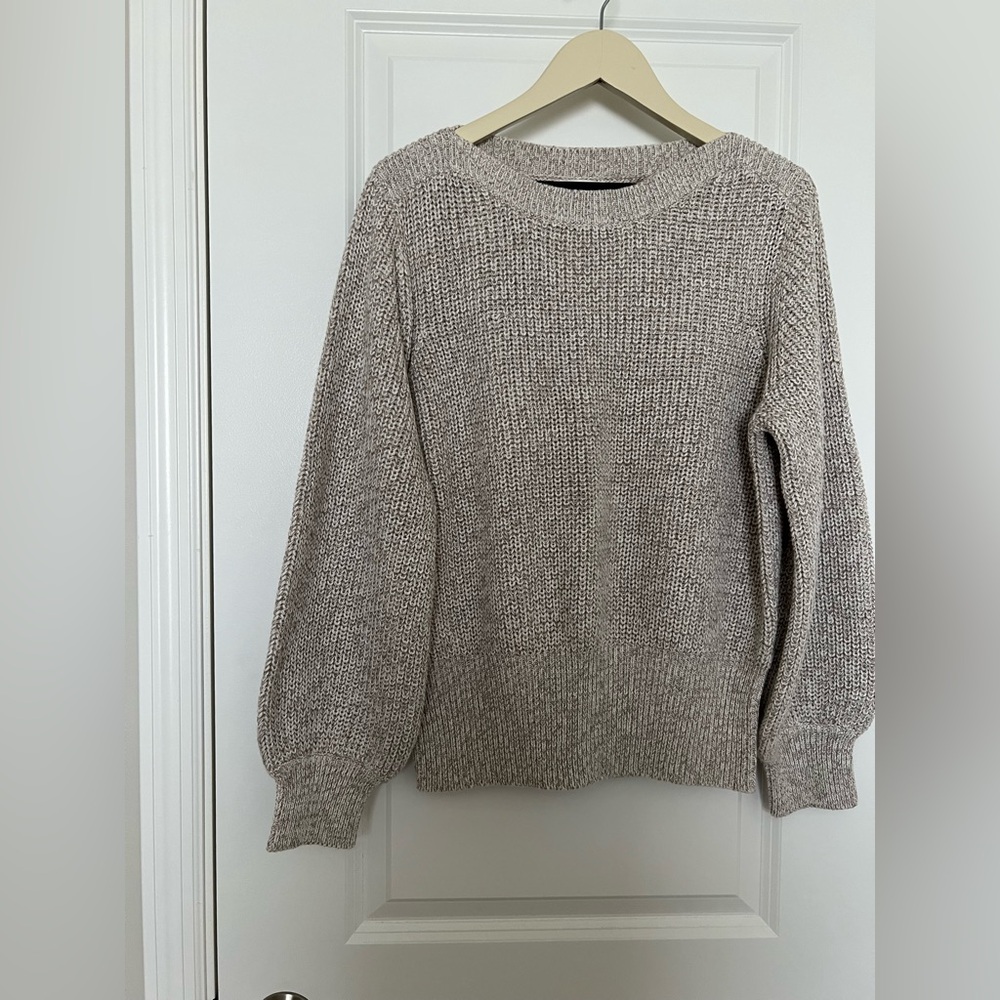 H&M Tan Crew Neck Sweater and Black Crew Neck Sweater